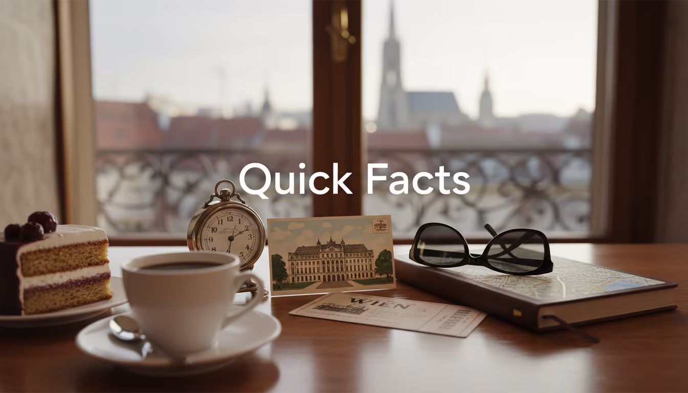 Vienna for First-Time Visitors: Coffee Houses, Imperial Architecture, and the City That Refuses to Hurry — Quick Facts